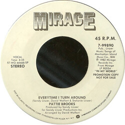 Pattie Brooks Everytime I Turn Around USED VINYL 7INCH 45 RPM PROMO