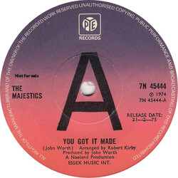 The Majestics (16) You Got It Made USED VINYL 7INCH 45 RPM SINGLE PROMO