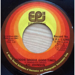 Syl Johnson Goodie Goodie Good Times / Love Baby USED VINYL 7INCH SINGLE