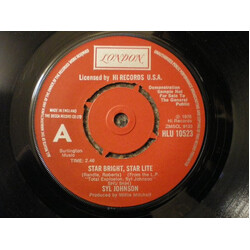 Syl Johnson Star Bright, Star Lite / That's Just My Luck USED VINYL 7INCH 45 RPM SINGLE PROMO