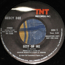 Neecy Dee Best Of Me USED VINYL 7INCH 45 RPM PROMO STEREO