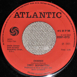 The Sweet Inspirations Evidence USED VINYL 7INCH SINGLE 45 RPM