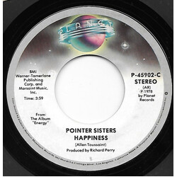 Pointer Sisters Happiness / Lay It On The Line USED VINYL 7INCH 45 RPM SINGLE