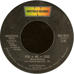 Undisputed Truth (2) You + Me = Love USED VINYL 7INCH 45 RPM SINGLE