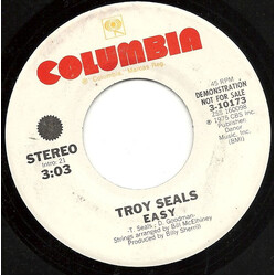 Troy Seals Easy USED VINYL 7INCH 45 RPM PROMO STEREO MONO
