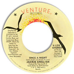 Jacqueline English Once A Night USED VINYL 7INCH 45 RPM SINGLE
