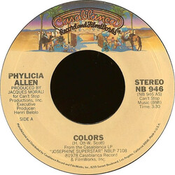 Phylicia Allen Colors USED VINYL 7INCH 45 RPM