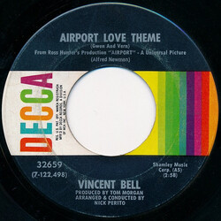 Vinnie Bell Airport Love Theme USED VINYL 7INCH 45 RPM SINGLE