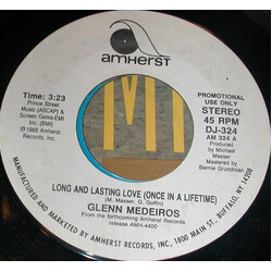 Glenn Medeiros Long And Lasting Love (Once In A Lifetime) USED VINYL 7INCH 45 RPM PROMO