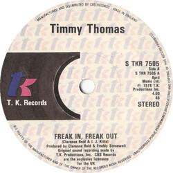 Timmy Thomas Freak In, Freak Out USED VINYL 7INCH 45 RPM