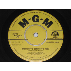 Connie Francis Everybody's Somebody's Fool USED VINYL 7INCH 45 RPM