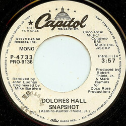 Delores Hall Snapshot USED VINYL 7INCH 45 RPM PROMO