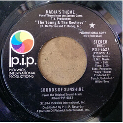 Sounds Of Sunshine Nadia's Theme USED VINYL 7INCH 45 RPM PROMO