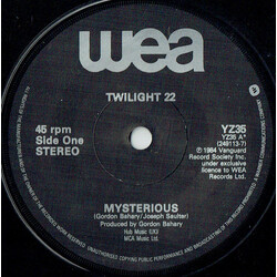Twilight 22 Mysterious USED VINYL 7INCH 45 RPM