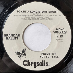 Spandau Ballet To Cut A Long Story Short USED VINYL 7INCH PROMO SINGLE STEREO MONO