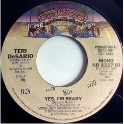 Teri Desario Yes, I'm Ready USED VINYL 7INCH 45 RPM PROMO