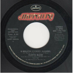 Kurtis Blow 8 Million Stories USED VINYL 7INCH 45 RPM PROMO STYRENE STEREO