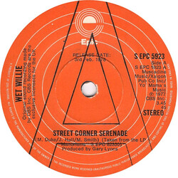 Wet Willie Street Corner Serenade USED VINYL 7INCH 45 RPM PROMO STEREO