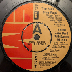 The Michael Zager Band Time Heals Every Wound USED VINYL 7INCH 45 RPM PROMO