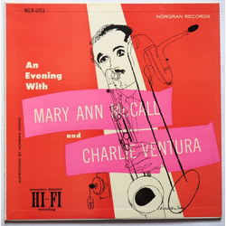 Charlie Ventura / Mary Ann McCall An Evening With Mary Ann McCall And Charlie Ventura Vinyl LP USED
