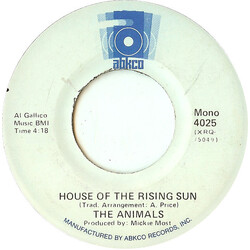 The Animals House Of The Rising Sun / Bring It On Home USED VINYL 7INCH 45 RPM REISSUE MONO
