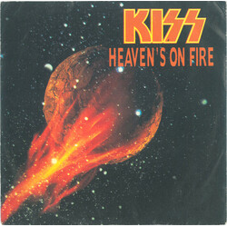 Kiss Heaven's On Fire USED VINYL 7INCH 45 RPM SINGLE STEREO