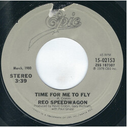 REO Speedwagon Time For Me To Fly / Keep On Loving You USED VINYL 7INCH 45 RPM SINGLE REISSUE STYRENE