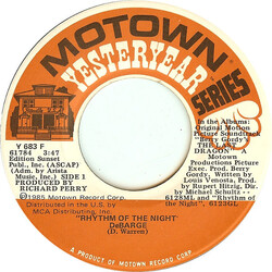 DeBarge Rhythm Of The Night / Who's Holding Donna Now USED VINYL 7INCH 45 RPM