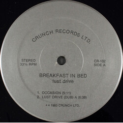 Breakfast In Bed Lust Drive USED VINYL 12INCH 33 S RPM STEREO