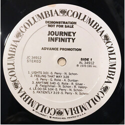 Journey Infinity Vinyl LP USED