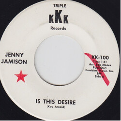 Jenny Jamison Is This Desire / Don't Invite Us To The Same Party USED VINYL 7INCH 45 RPM