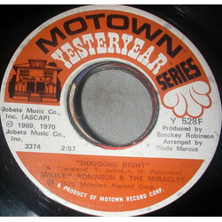 The Miracles Doggone Right  / Baby, Baby, Don't Cry USED VINYL 7INCH 45 RPM