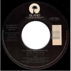 The Mighty Mighty Bosstones So Sad To Say / The Impression That I Get USED VINYL 7INCH 45 RPM SINGLE