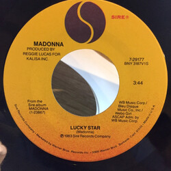 Madonna Lucky Star USED VINYL 7INCH 45 RPM SINGLE STEREO