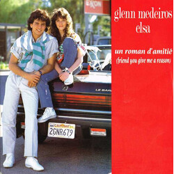 Glenn Medeiros / Elsa (2) Un Roman D'amitié (Friend You Give Me A Reason) USED VINYL 7INCH 45 RPM SINGLE
