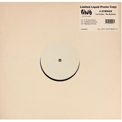 4 Strings Let It Rain - The Remixes USED VINYL 12INCH 33 S RPM 45 RPM LIMITED EDITION PROMO WHITE LABEL