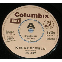 Tom Jones Do You Take This Man USED VINYL 7INCH SINGLE PROMO