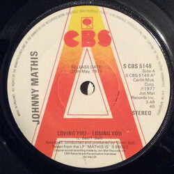 Johnny Mathis Loving You - Losing You USED VINYL 7INCH 45 RPM PROMO