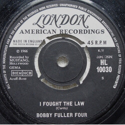 The Bobby Fuller Four I Fought The Law USED VINYL 7INCH 45 RPM SINGLE