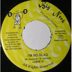 Lukie D I'm So Glad USED VINYL 7INCH 45 RPM