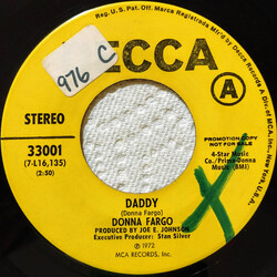 Donna Fargo Daddy / Sticks And Stones USED VINYL 7INCH 45 RPM PROMO STEREO