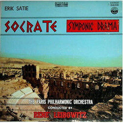 Erik Satie / Orchestre Philharmonique De Paris (2) / René Leibowitz Socrate (Symphonic Drama) Vinyl LP USED