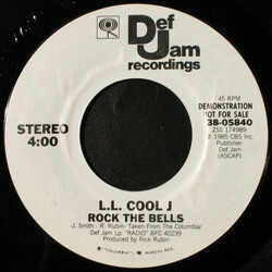 LL Cool J Rock The Bells USED VINYL 7INCH 45 RPM PROMO STYRENE STEREO