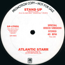 Atlantic Starr Stand Up USED VINYL 12INCH 45 RPM SINGLE PROMO STEREO