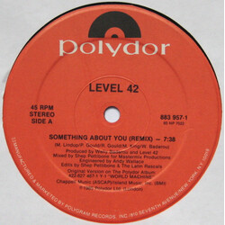 Level 42 Something About You Remix USED VINYL 12INCH 45 RPM STEREO