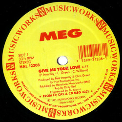MEG Give Me Your Love USED VINYL 12INCH 33 S RPM STEREO