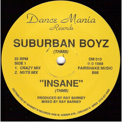 Suburban Boyz Insane USED VINYL 12INCH 33 S RPM