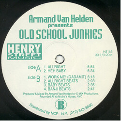 Armand Van Helden / Old School Junkies Allright USED VINYL 12INCH 33 S RPM