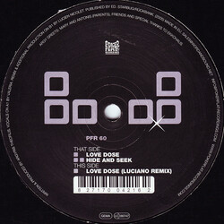 Argy Love Dose USED VINYL 12INCH 33 S RPM
