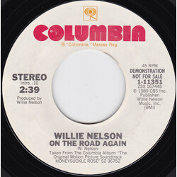 Willie Nelson On The Road Again USED VINYL 7INCH 45 RPM SINGLE PROMO